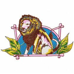 Lion Embroidery Design 4 Lion Embroidery Design 4